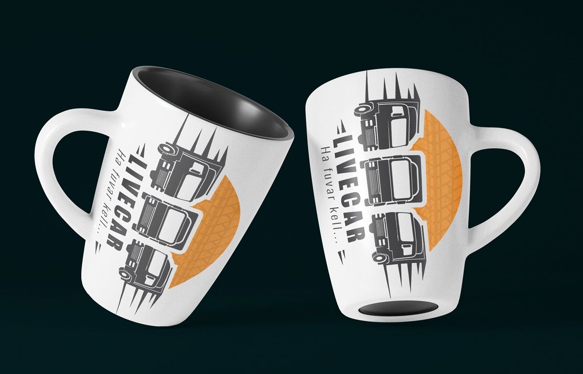Livecar bögre design 1. variáció