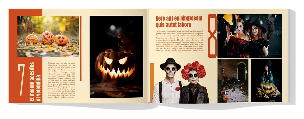 Halloween LookBook látványterv
